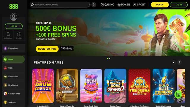 888 Casino casino screenshot